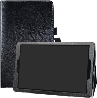 ETUI TABLET ALCATEL A3 CZARNE IMITACJA SKÓRY ZAMYKANE Z KLAPKIĄ OCHRONNE