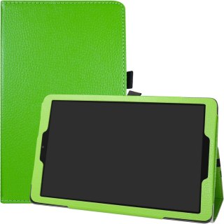 ETUI TABLET ALCATEL A3 ZIELONE LIMONKOWE ZAMYKANE Z KLAPKĄ OCHRONNE SOLIDNE