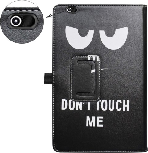 ETUI TECLAST P10HD CZARNE NAPIS DON'T TOUCH ME ZAMYKANE Z KLAPKĄ SOLIDNE ETUI TECLAST P10HD CZARNE NAPIS DON'T TOUCH ME ZAMYKANE Z KLAPKĄ SOLIDNE