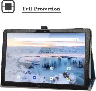 ETUI ZAMYKANE TABLET ARCHOS T101 4G NIEBIESKIE KWIATKI PRZYRODA Z KLAPKĄ