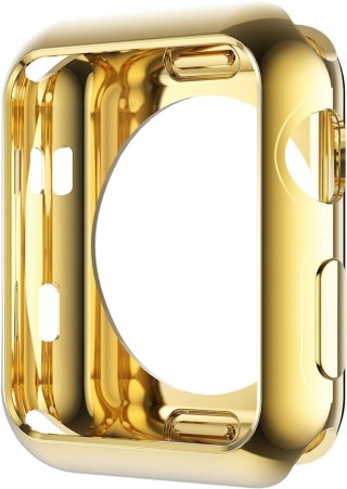ETUI ZEGAREK APPLE iWATCH SERII 6/5/4/SE 40mm ZŁOTE WYSOKA OCHRONA SOLIDNE