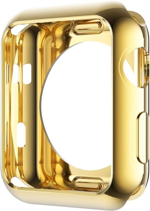 ETUI ZEGAREK APPLE iWATCH SERII 6/5/4/SE 40mm ZŁOTE WYSOKA OCHRONA SOLIDNE ETUI ZEGAREK APPLE iWATCH SERII 6/5/4/SE 40mm ZŁOTE WYSOKA OCHRONA SOLIDNE