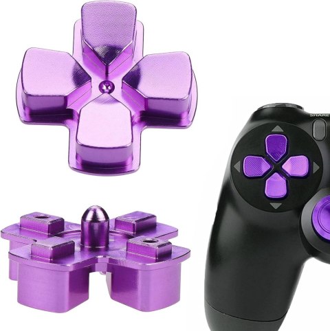 NAKŁADKI PRZYCISKI DO KONTROLERA PS4 METALOWE ALUMINIOWE FIOLETOWE ZESTAW NAKŁADKI PRZYCISKI DO KONTROLERA PS4 METALOWE ALUMINIOWE FIOLETOWE ZESTAW