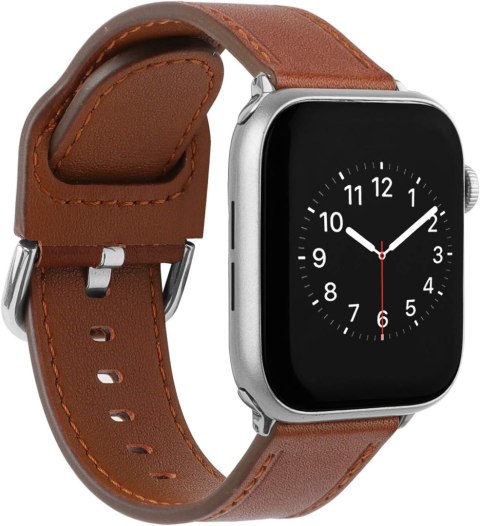 PASEK DO APPLE WATCH 1/2/3/4/5/6/7/8/9/SE 38/40/41mm BRĄZOWY SKÓRA PASEK DO APPLE WATCH 1/2/3/4/5/6/7/8/9/SE 38/40/41mm BRĄZOWY SKÓRA