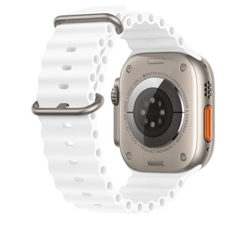 PASEK DO ZEGARKA APPLE WATCH 1/2/3/4/5/6/7/8/9/10/SE 42/44/45 BIAŁY SILIKON PASEK DO ZEGARKA APPLE WATCH 1/2/3/4/5/6/7/8/9/10/SE 42/44/45 BIAŁY SILIKON