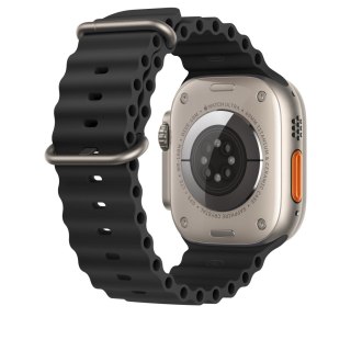 PASEK DO ZEGARKA APPLE WATCH 1/2/3/4/5/6/7/8/9/10/SE 42/44/45 CIEMNY SZARY