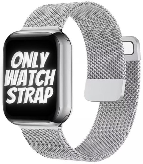 PASEK DO ZEGARKA APPLE WATCH 1/2/3/4/5/6/7/8/9/10/SE 42/44/45 SREBRNY STAL PASEK DO ZEGARKA APPLE WATCH 1/2/3/4/5/6/7/8/9/10/SE 42/44/45 SREBRNY STAL