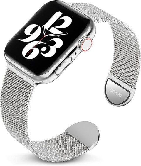 PASEK DO ZEGARKA APPLE WATCH 1/2/3/4/5/6/7/8/9/10/SE 42/44/45 SREBRNY STAL PASEK DO ZEGARKA APPLE WATCH 1/2/3/4/5/6/7/8/9/10/SE 42/44/45 SREBRNY STAL