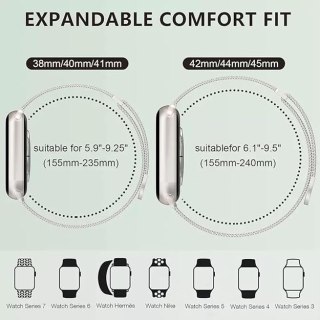 PASEK DO ZEGARKA APPLE WATCH 1/2/3/4/5/6/7/8/9/10/SE 42/44/45 ZŁOTY STAL