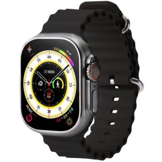 PASEK DO ZEGARKA APPLE WATCH 1/2/3/4/5/6/7/8/9/SE 38/40/41mm CZARNY SILIKON