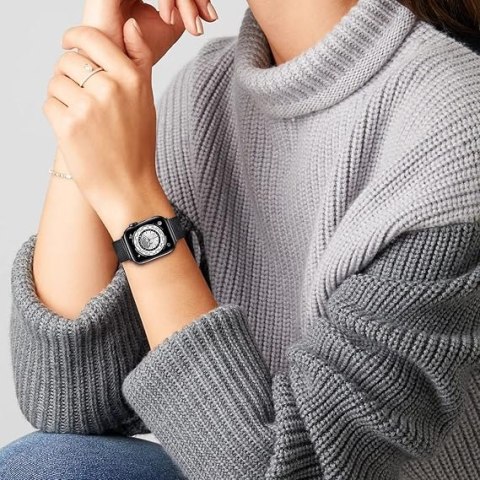 PASEK DO ZEGARKA APPLE WATCH 1/2/3/4/5/6/7/8/9/SE 38/40/41mm CZARNY STAL PASEK DO ZEGARKA APPLE WATCH 1/2/3/4/5/6/7/8/9/SE 38/40/41mm CZARNY STAL