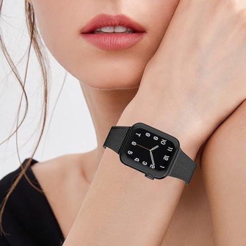 PASEK DO ZEGARKA APPLE WATCH 1/2/3/4/5/6/7/8/9/SE 38/40/41mm CZARNY STAL PASEK DO ZEGARKA APPLE WATCH 1/2/3/4/5/6/7/8/9/SE 38/40/41mm CZARNY STAL