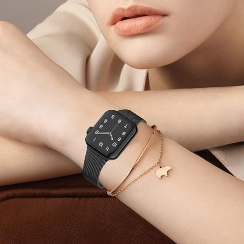 PASEK DO ZEGARKA APPLE WATCH 1/2/3/4/5/6/7/8/9/SE 38/40/41mm CZARNY STAL PASEK DO ZEGARKA APPLE WATCH 1/2/3/4/5/6/7/8/9/SE 38/40/41mm CZARNY STAL