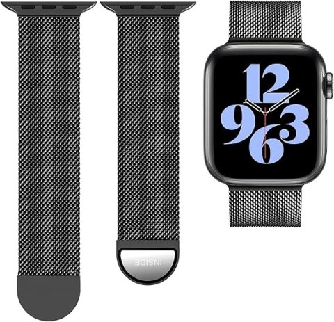 PASEK DO ZEGARKA APPLE WATCH 1/2/3/4/5/6/7/8/9/SE 38/40/41mm CZARNY STAL PASEK DO ZEGARKA APPLE WATCH 1/2/3/4/5/6/7/8/9/SE 38/40/41mm CZARNY STAL