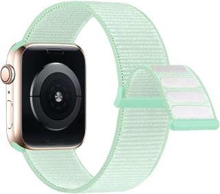 PASEK DO ZEGARKA APPLE WATCH 1/2/3/4/5/6/7/8/9/SE 38/40/41mm JASNY ZIELONY