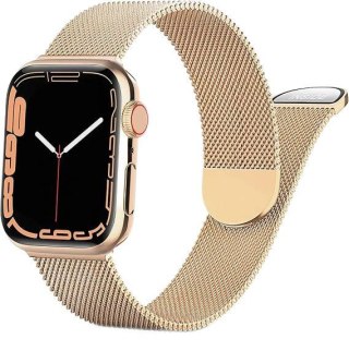 PASEK DO ZEGARKA APPLE WATCH 1/2/3/4/5/6/7/8/9/SE 38/40/41mm ROSE GOLD STAL