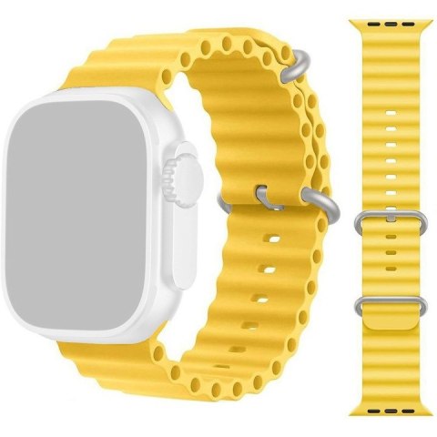 PASEK DO ZEGARKA APPLE WATCH 1/2/3/4/5/6/7/8/9/SE 38/40/41mm ŻÓŁTY SILIKON PASEK DO ZEGARKA APPLE WATCH 1/2/3/4/5/6/7/8/9/SE 38/40/41mm ŻÓŁTY SILIKON