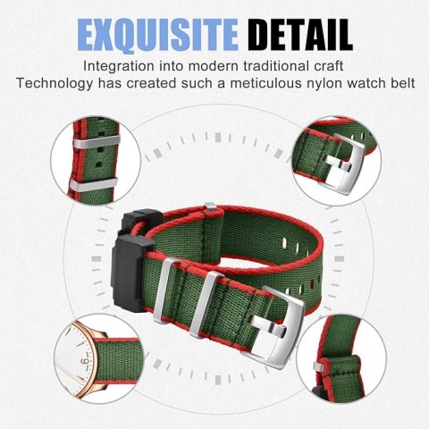 PASEK DO ZEGARKA Casio GShock G-8900 GA-100HP GD-100H DW-5600 NYLON ZIELONY PASEK DO ZEGARKA Casio GShock G-8900 GA-100HP GD-100H DW-5600 NYLON ZIELONY