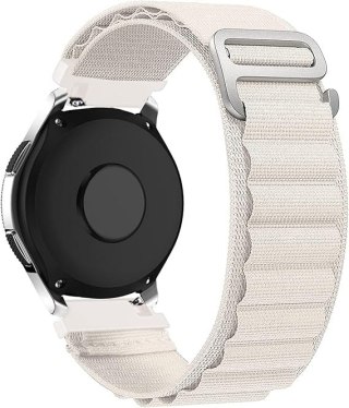 PASEK DO ZEGARKA ECRU NYLON Samsung Galaxy Watch 3 45/46/S3 Frontier 22mm