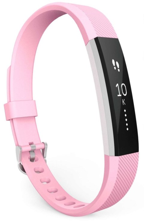 PASEK DO ZEGARKA Fitbit Alta/HR RÓŻOWY SILIKON SREBRNA KLAMRA WODOODPORNY PASEK DO ZEGARKA Fitbit Alta/HR RÓŻOWY SILIKON SREBRNA KLAMRA WODOODPORNY