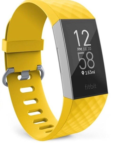 PASEK DO ZEGARKA Fitbit Charge 3/4 ŻÓŁTY SILIKON WODOODPORNY PASEK DO ZEGARKA Fitbit Charge 3/4 ŻÓŁTY SILIKON WODOODPORNY