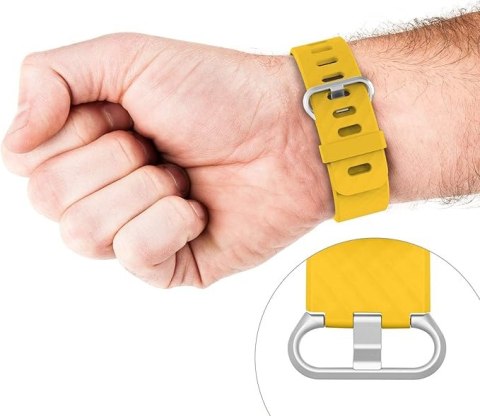 PASEK DO ZEGARKA Fitbit Charge 3/4 ŻÓŁTY SILIKON WODOODPORNY PASEK DO ZEGARKA Fitbit Charge 3/4 ŻÓŁTY SILIKON WODOODPORNY