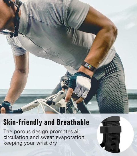 PASEK DO ZEGARKA Huawei Band 4 Pro/3 Pro/3 CZARNY SILIKONOWY WODOODPORNY PASEK DO ZEGARKA Huawei Band 4 Pro/3 Pro/3 CZARNY SILIKONOWY WODOODPORNY