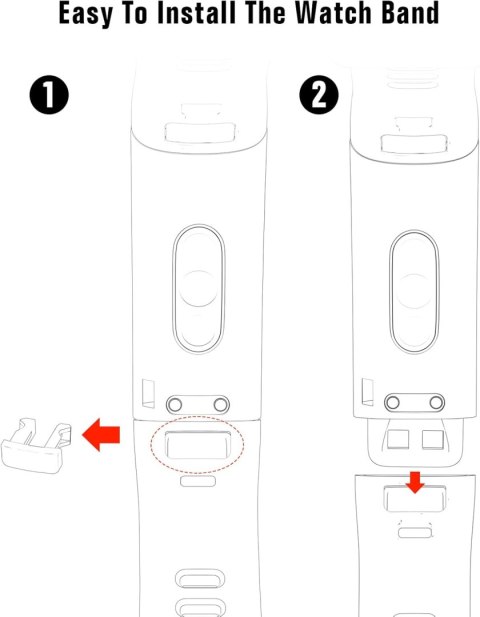 PASEK DO ZEGARKA Huawei Band 4 Pro/3 Pro/3 CZARNY SILIKONOWY WODOODPORNY PASEK DO ZEGARKA Huawei Band 4 Pro/3 Pro/3 CZARNY SILIKONOWY WODOODPORNY