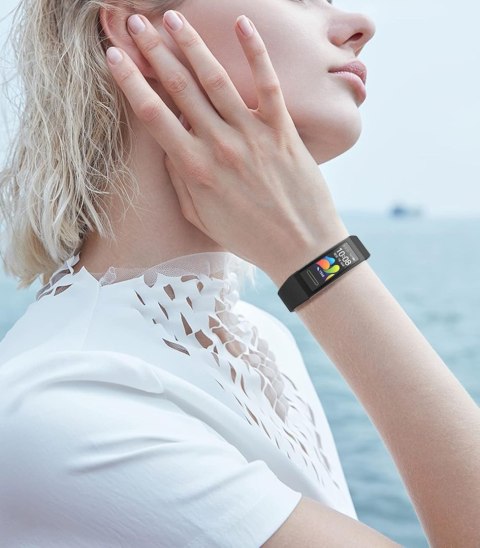 PASEK DO ZEGARKA Huawei Band 4 Pro/3 Pro/3 CZARNY SILIKONOWY WODOODPORNY PASEK DO ZEGARKA Huawei Band 4 Pro/3 Pro/3 CZARNY SILIKONOWY WODOODPORNY