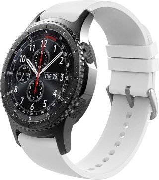 PASEK DO ZEGARKA Samsung Galaxy Watch 3/Huawei Watch GT BIAŁY SILIKON 22mm