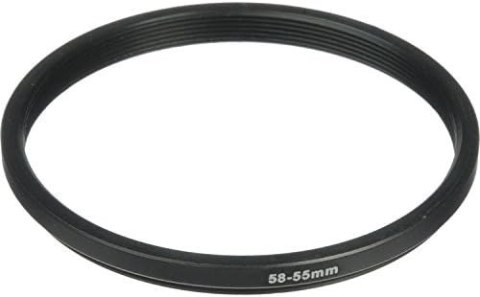 PIERŚCIEŃ REDUKCYJNY FILTRA APARATU ADAPTER KONWERTER 58-55mm CZARNY PIERŚCIEŃ REDUKCYJNY FILTRA APARATU ADAPTER KONWERTER 58-55mm CZARNY