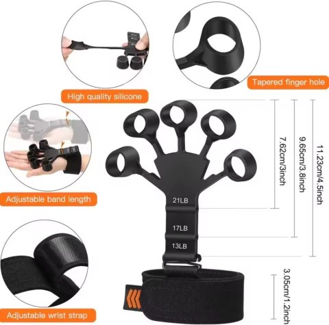 2xFINGER GRIPPER TRENER DŁONI PALCÓW ĆWICZENIA REHABILITACJA OBCIĄŻENIE MIX 2xFINGER GRIPPER TRENER DŁONI PALCÓW ĆWICZENIA REHABILITACJA OBCIĄŻENIE MIX