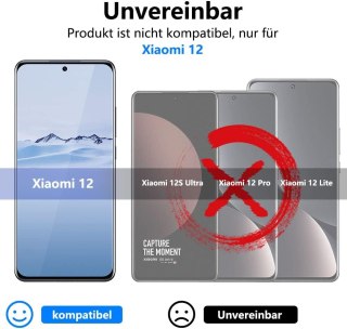 2x SZKŁO HARTOWANE XIAOMI 12 WYSOKA OCHRONA SOLIDNE +2x SZKŁO NA APARAT