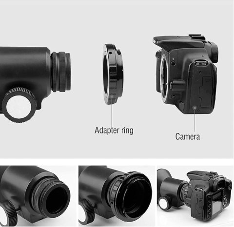 ADAPTER OBIEKTYWU APARATU CANON EOS EF EF-S DO LUNETY T2 CZARNY ADAPTER OBIEKTYWU APARATU CANON EOS EF EF-S DO LUNETY T2 CZARNY