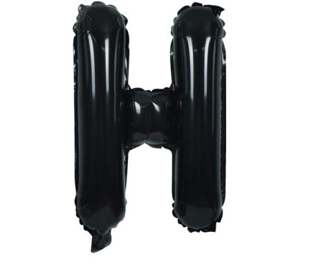 DUŻY BALON FOLIOWY NA ROCZNICĘ URODZINY IMPREZĘ LITERA H CZARNY 40CM DUŻY BALON FOLIOWY NA ROCZNICĘ URODZINY IMPREZĘ LITERA H CZARNY 40CM