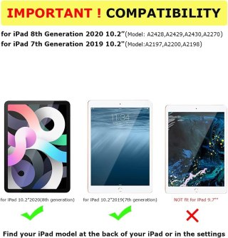 ETUI APPLE IPAD PRO 11 2021/ 2020/ 2018 GRANATOWE NIEBIESKIE Z PODSTAWKĄ