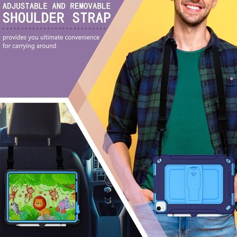 ETUI APPLE IPAD PRO 11 2021/ 2020/ 2018 GRANATOWE NIEBIESKIE Z PODSTAWKĄ