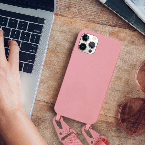 ETUI APPLE IPHONE 12/ 12 PRO JASNE RÓŻOWE PLECKI OCHRONNE WYTRZYMAŁE +SMYCZ ETUI APPLE IPHONE 12/ 12 PRO JASNE RÓŻOWE PLECKI OCHRONNE WYTRZYMAŁE +SMYCZ