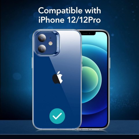 ETUI APPLE IPHONE 12 / 12 PRO PRZEZROCZYSTE PLECKI OCHRONNE WYTRZYMAŁE