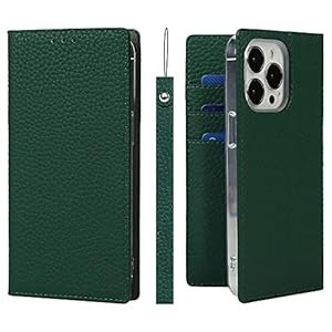 ETUI APPLE IPHONE 13 PRO BUTELKOWA ZIELEŃ IMITACJA SKÓRY ZAMYKANE Z KLAPKĄ