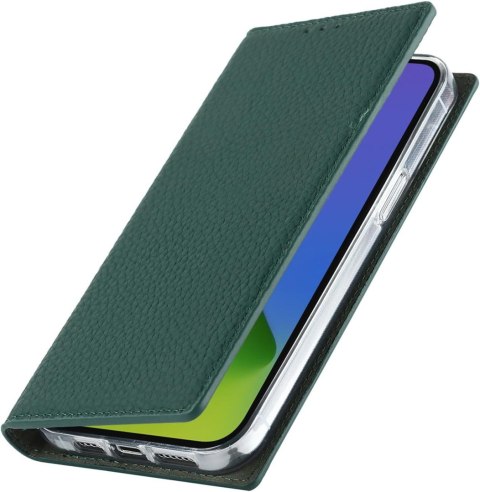 ETUI APPLE IPHONE 13 PRO BUTELKOWA ZIELEŃ IMITACJA SKÓRY ZAMYKANE Z KLAPKĄ ETUI APPLE IPHONE 13 PRO BUTELKOWA ZIELEŃ IMITACJA SKÓRY ZAMYKANE Z KLAPKĄ