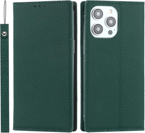 ETUI APPLE IPHONE 13 PRO BUTELKOWA ZIELEŃ IMITACJA SKÓRY ZAMYKANE Z KLAPKĄ ETUI APPLE IPHONE 13 PRO BUTELKOWA ZIELEŃ IMITACJA SKÓRY ZAMYKANE Z KLAPKĄ