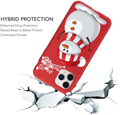 ETUI APPLE IPHONE 13 PRO MAX CZERWONE BAŁWAN ŚWIĄTECZNE +2x SZKŁO HARTOWANE ETUI APPLE IPHONE 13 PRO MAX CZERWONE BAŁWAN ŚWIĄTECZNE +2x SZKŁO HARTOWANE