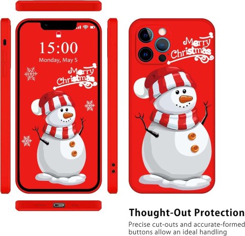 ETUI APPLE IPHONE 13 PRO MAX CZERWONE BAŁWAN ŚWIĄTECZNE +2x SZKŁO HARTOWANE ETUI APPLE IPHONE 13 PRO MAX CZERWONE BAŁWAN ŚWIĄTECZNE +2x SZKŁO HARTOWANE