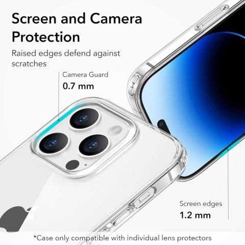 ETUI APPLE IPHONE 14 PRO MAX BEZBARWNE TRANSPARENTNE WYTRZYMAŁE OCHRONNE