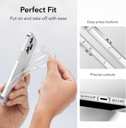 ETUI APPLE IPHONE 14 PRO MAX BEZBARWNE TRANSPARENTNE WYTRZYMAŁE OCHRONNE