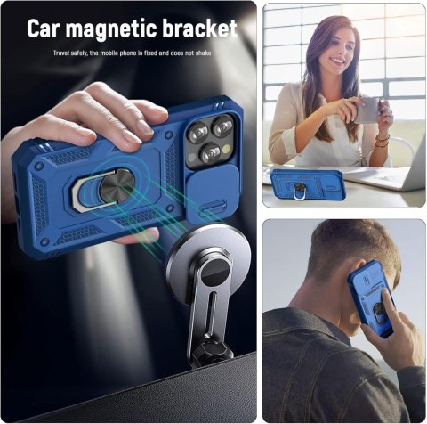 ETUI APPLE IPHONE 15 PRO MAX GRANATOWE PANCERNE PIERŚCIEŃ OCHRONA APARATU ETUI APPLE IPHONE 15 PRO MAX GRANATOWE PANCERNE PIERŚCIEŃ OCHRONA APARATU