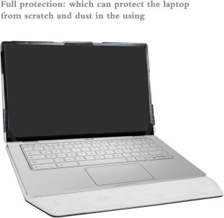 ETUI ASUS CHROMEBOOK FLIP C434 14" BIAŁE KOLOROWE DRZEWO ZAMYKANE Z KLAPKĄ
