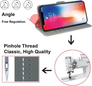 ETUI GOOGLE PIXEL 7 KOTEK SŁODKIE UROCZE ZAMYKANE Z KLAPKĄ WYSOKA OCHRONA
