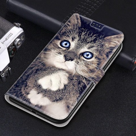 ETUI GOOGLE PIXEL 7 KOTEK SŁODKIE UROCZE ZAMYKANE Z KLAPKĄ WYSOKA OCHRONA